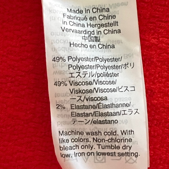 Madewell Texture & Thread Tiered-Sleeve Dress NWT Size Medium Orange - Picture 6 of 7